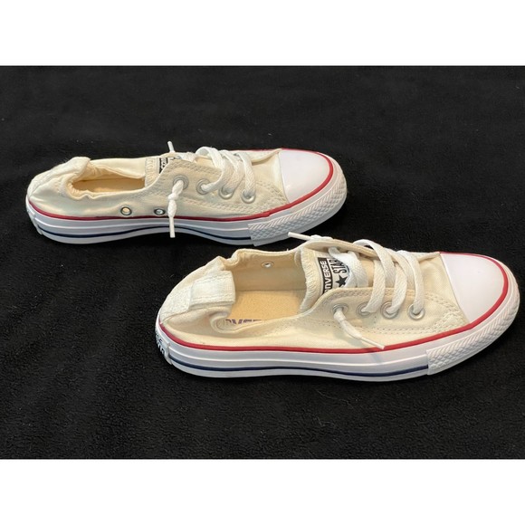 Converse All-Star Women's 537084F Shoreline Slip On Low Top Cream Size 5 - Picture 2 of 8